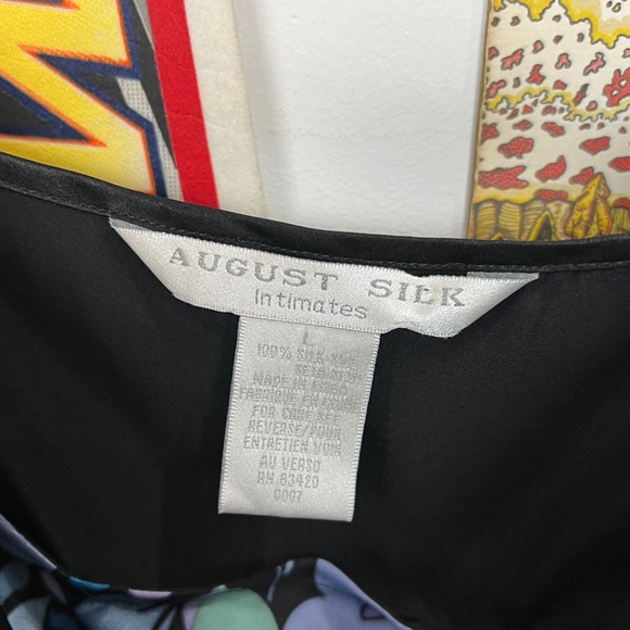 Vintage Floral Silk Slip Dress - Picture 5 of 5